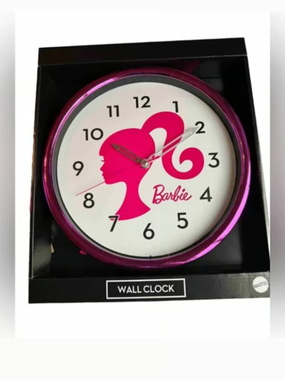 NWT BARBIE 11.5" HOT PINK Wall Clock
